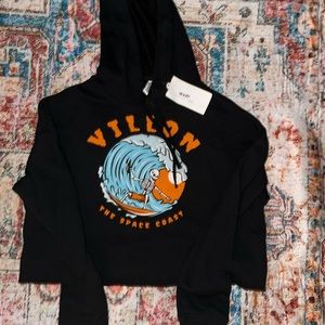 Brand new cropped Villon Bones n Barrels Hoodie, Size S